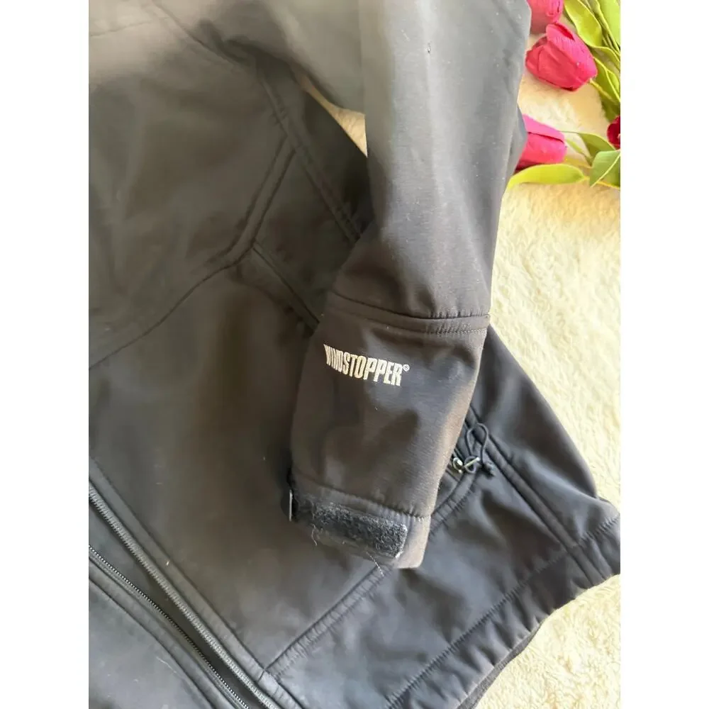 Vintage The North Face Black Windstopper Waterproof Jacket Size Medium